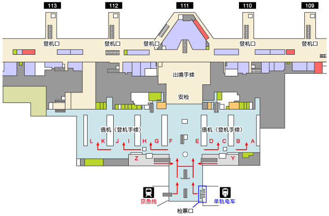 天河机场平面图图片