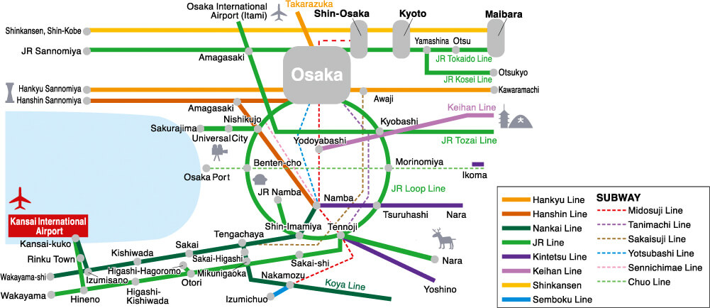 map of kansai airport Kansai International Airport Rail Live Japan map of kansai airport