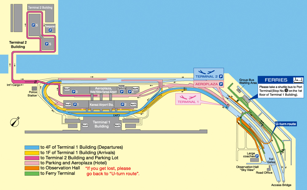 Map of airport premises